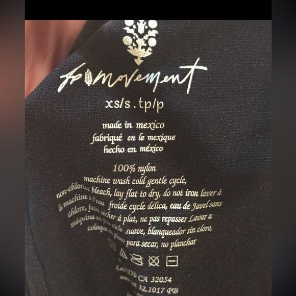 Free People Active Open Back Smocked Crop Tee - Picture 5 of 5